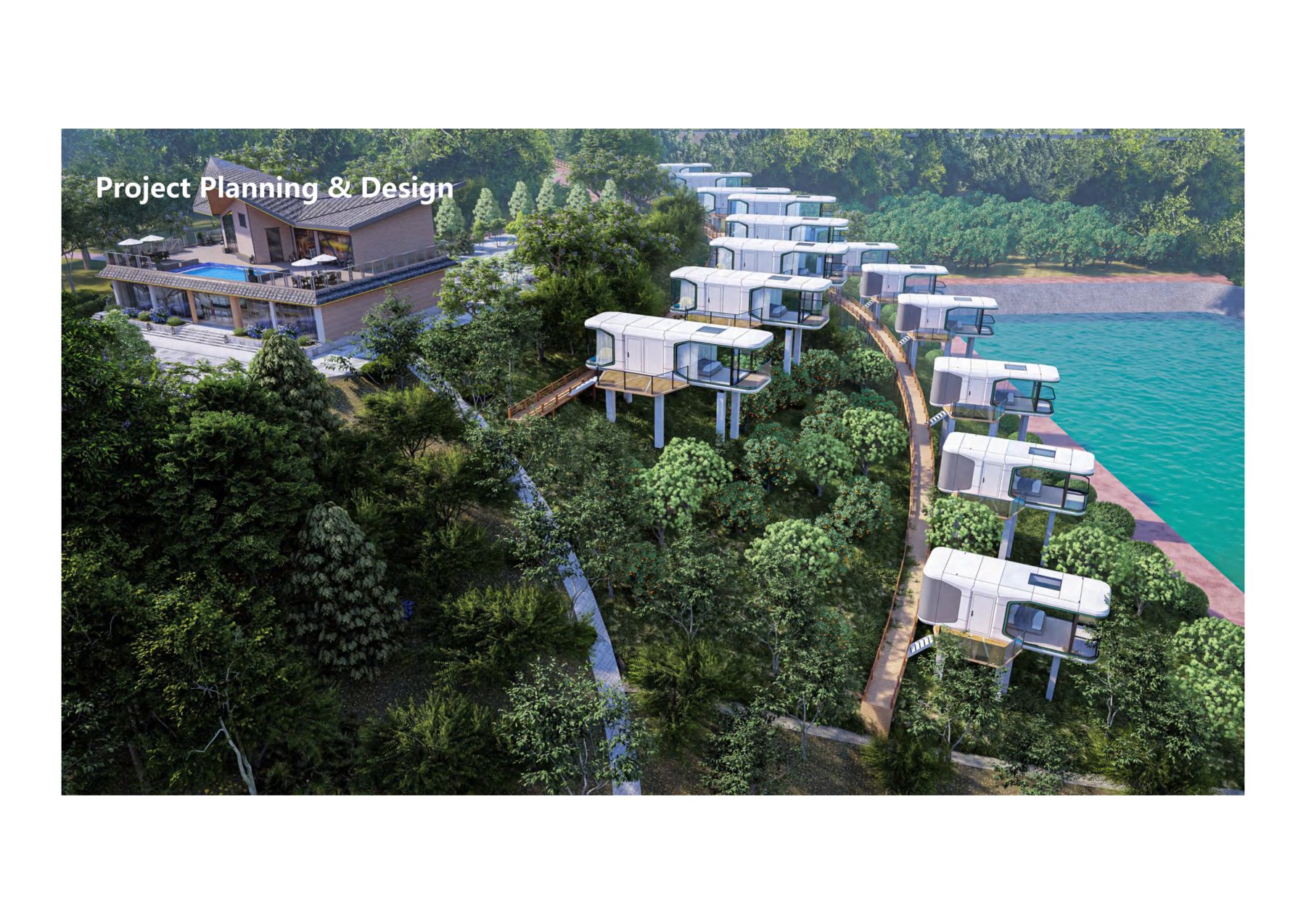 Projet de resort en falaise